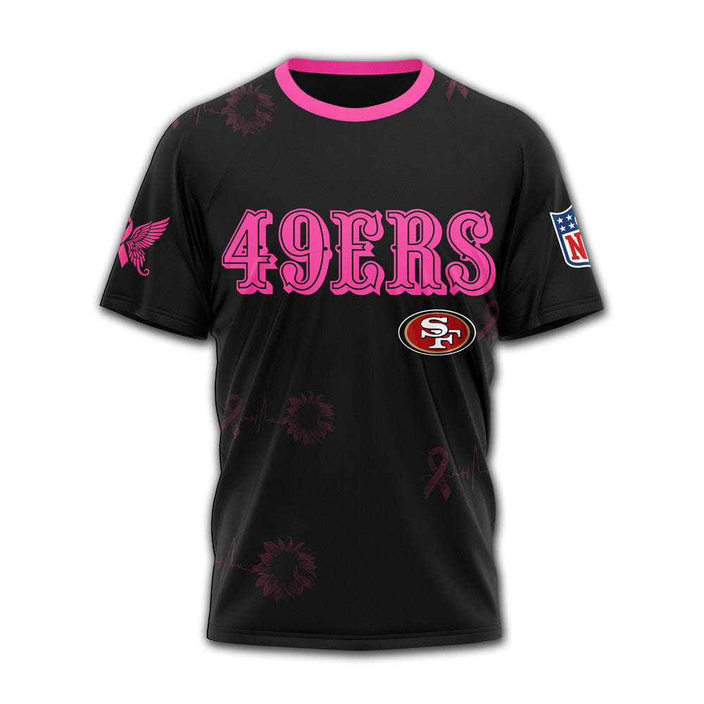 Sf.49ers | Premium .n.f.l. Hope Pink Ribbon 3d Shirt