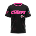 Kc.chiefs | Premium .n.f.l. Hope Pink Ribbon 3d Shirt