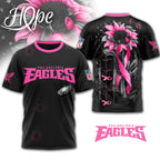 P.eagles | Premium .n.f.l. Hope Pink Ribbon 3d Shirt