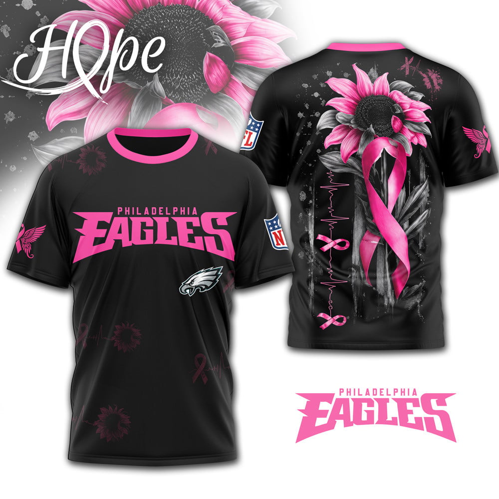 P.eagles | Premium .n.f.l. Hope Pink Ribbon 3d Shirt