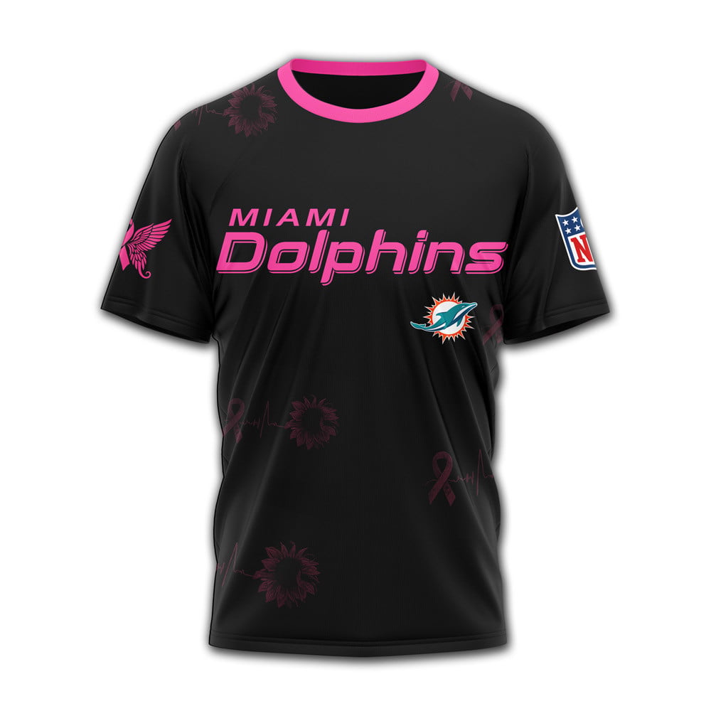 M.dolphins | Premium .n.f.l. Hope Pink Ribbon 3d Shirt