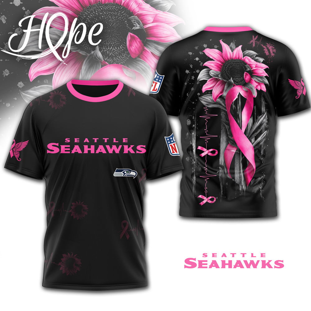 S.seahawks | Premium .n.f.l. Hope Pink Ribbon 3d Shirt