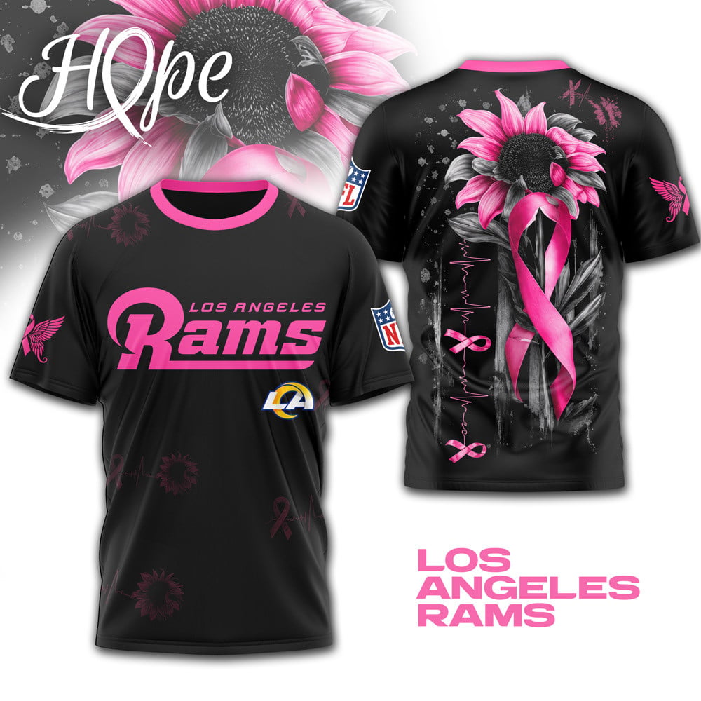 La.rams | Premium .n.f.l. Hope Pink Ribbon 3d Shirt