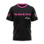 B.ravens | Premium .n.f.l. Hope Pink Ribbon 3d Shirt