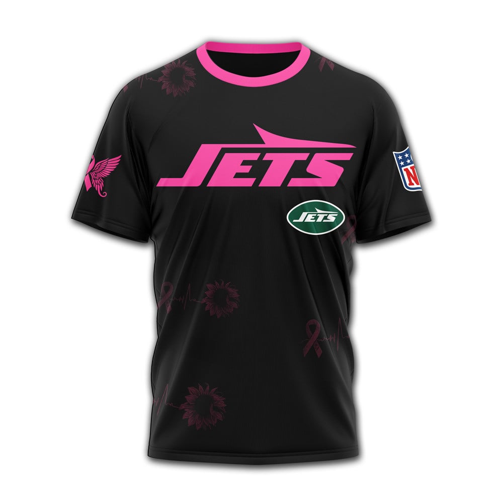Ny.jets | Premium .n.f.l. Hope Pink Ribbon 3d Shirt