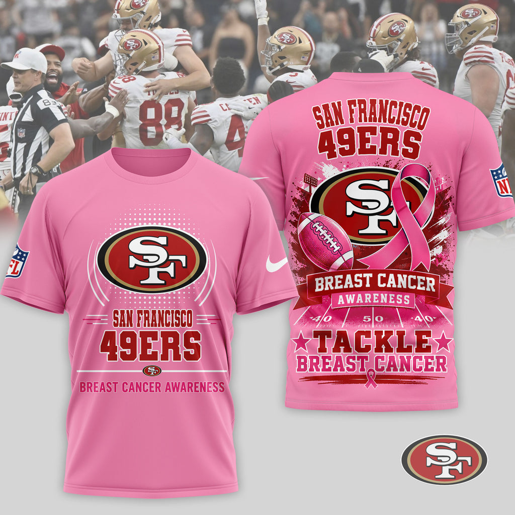 Sf.49ers | Premium .n.f.l. Awareness 3d Shirt