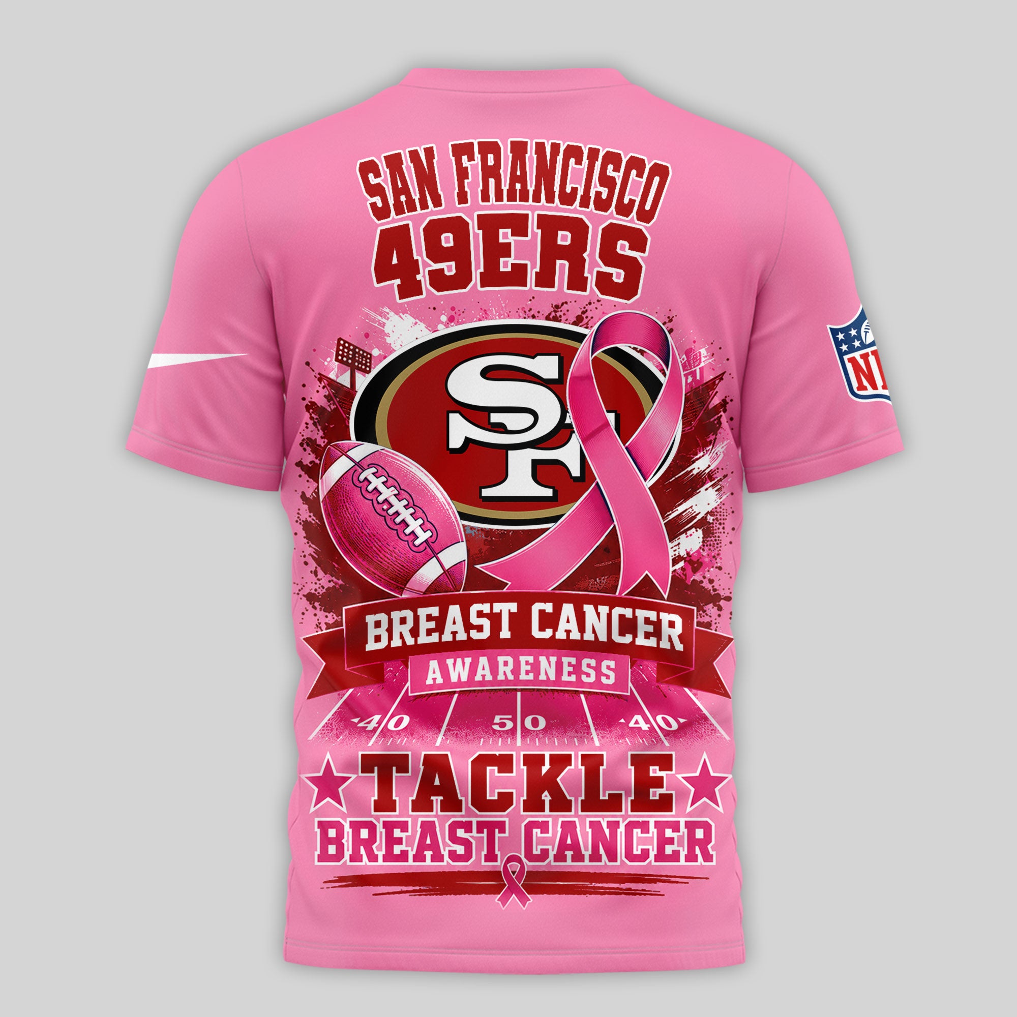 Sf.49ers | Premium .n.f.l. Awareness 3d Shirt