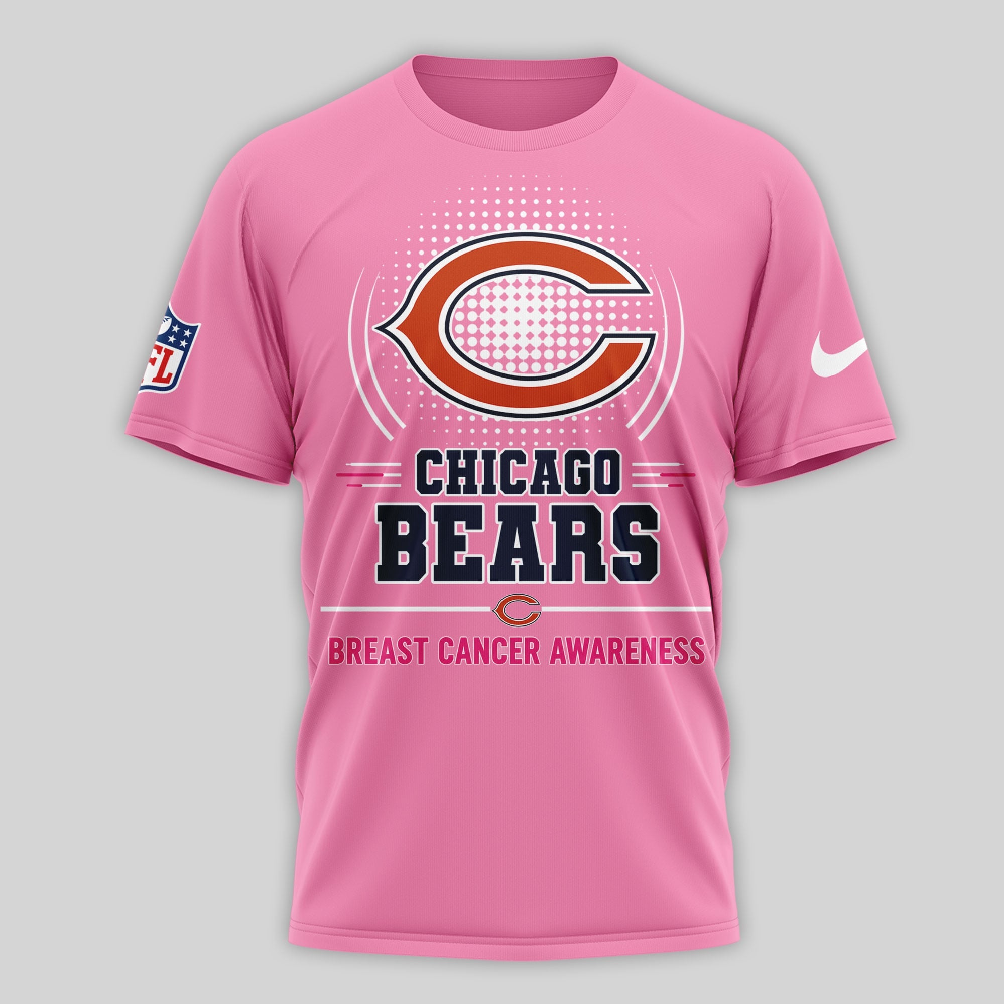 C.bears | Premium .n.f.l. Awareness 3d Shirt