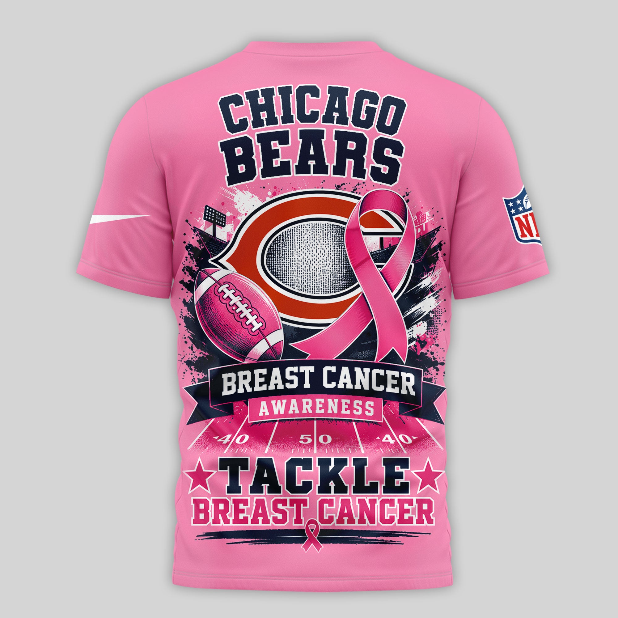 C.bears | Premium .n.f.l. Awareness 3d Shirt