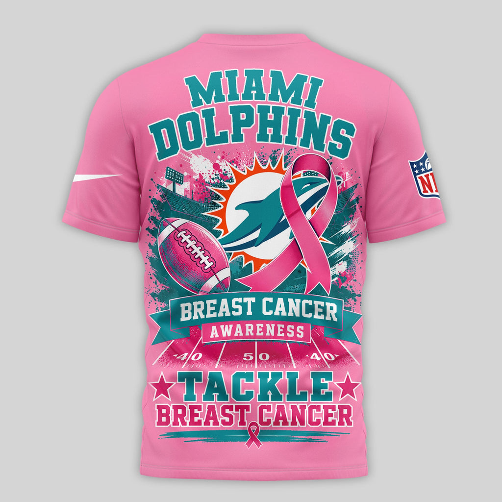 M.dolphins | Premium .n.f.l. Awareness 3d Shirt