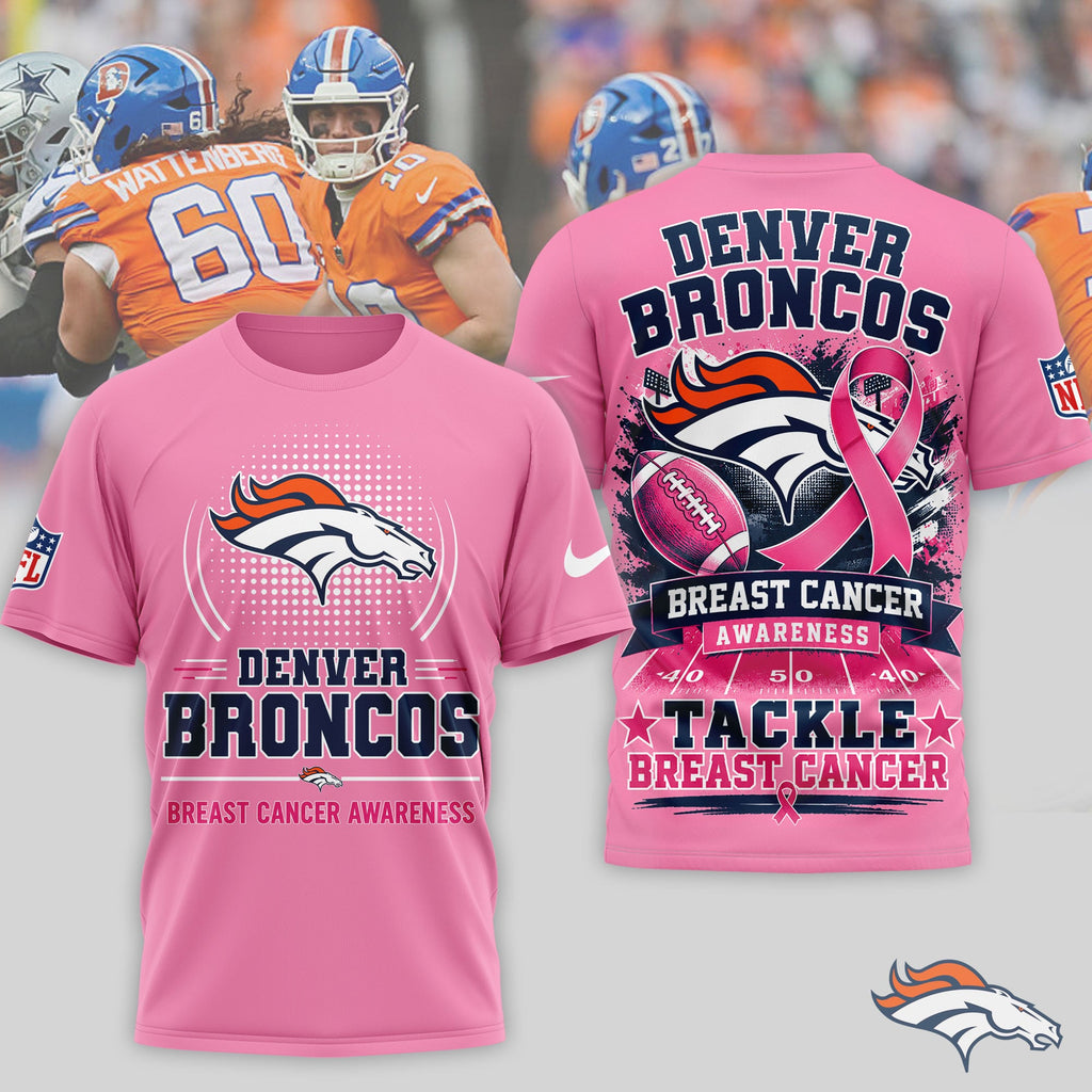 D.broncos | Premium .n.f.l. Awareness 3d Shirt