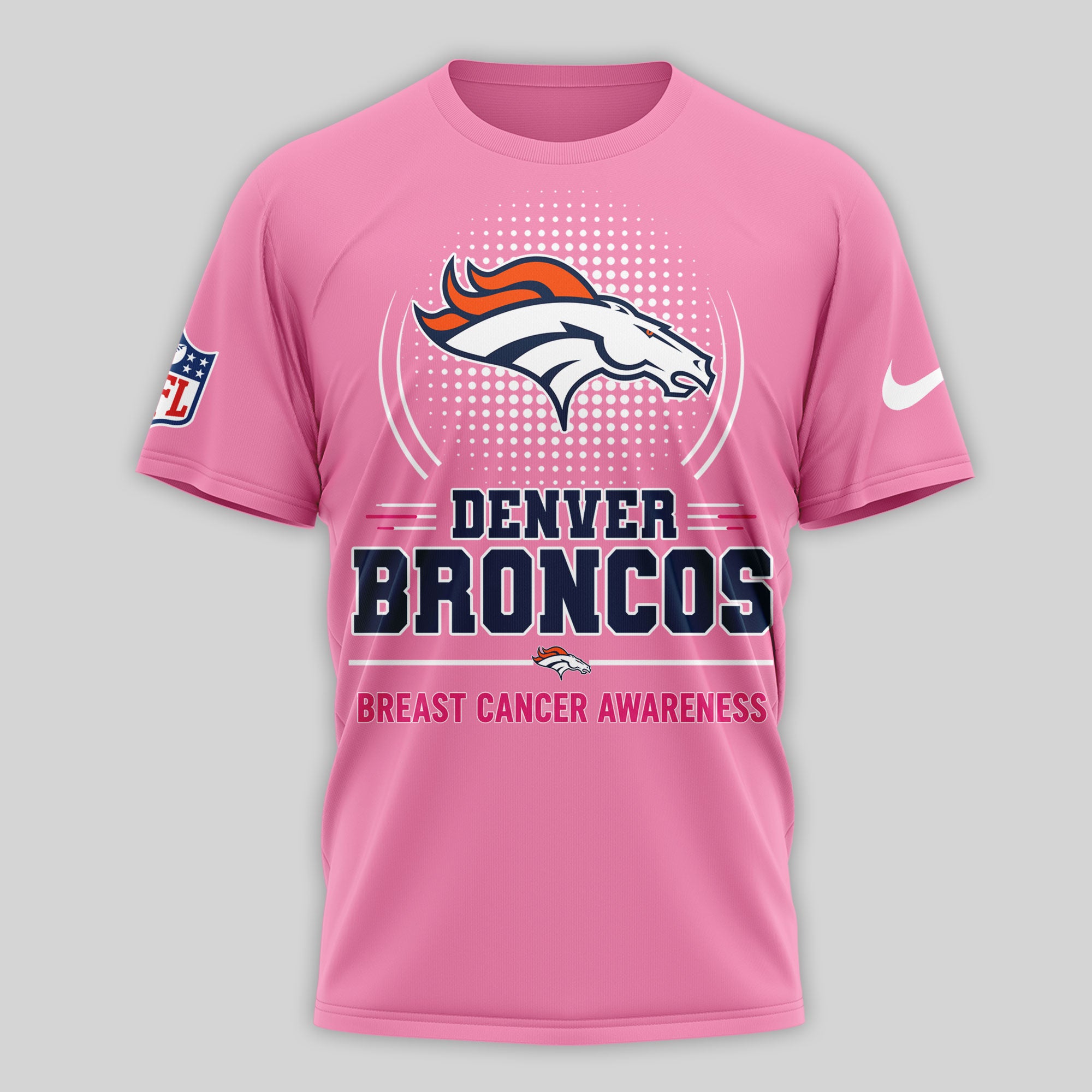 D.broncos | Premium .n.f.l. Awareness 3d Shirt