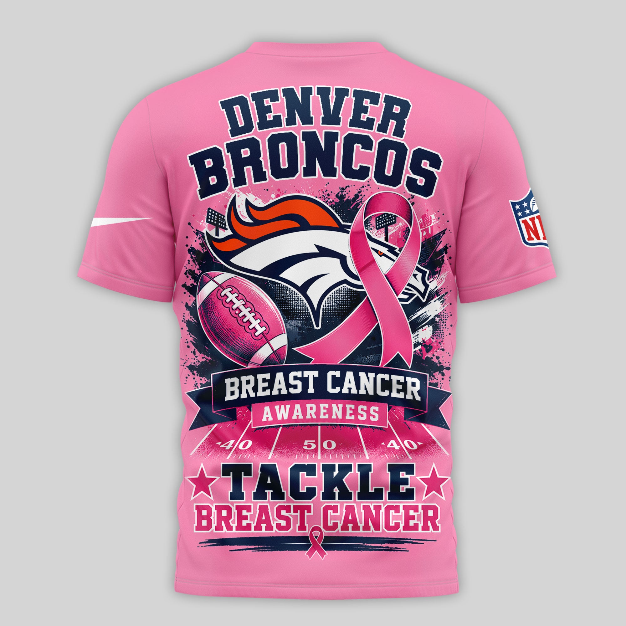 D.broncos | Premium .n.f.l. Awareness 3d Shirt