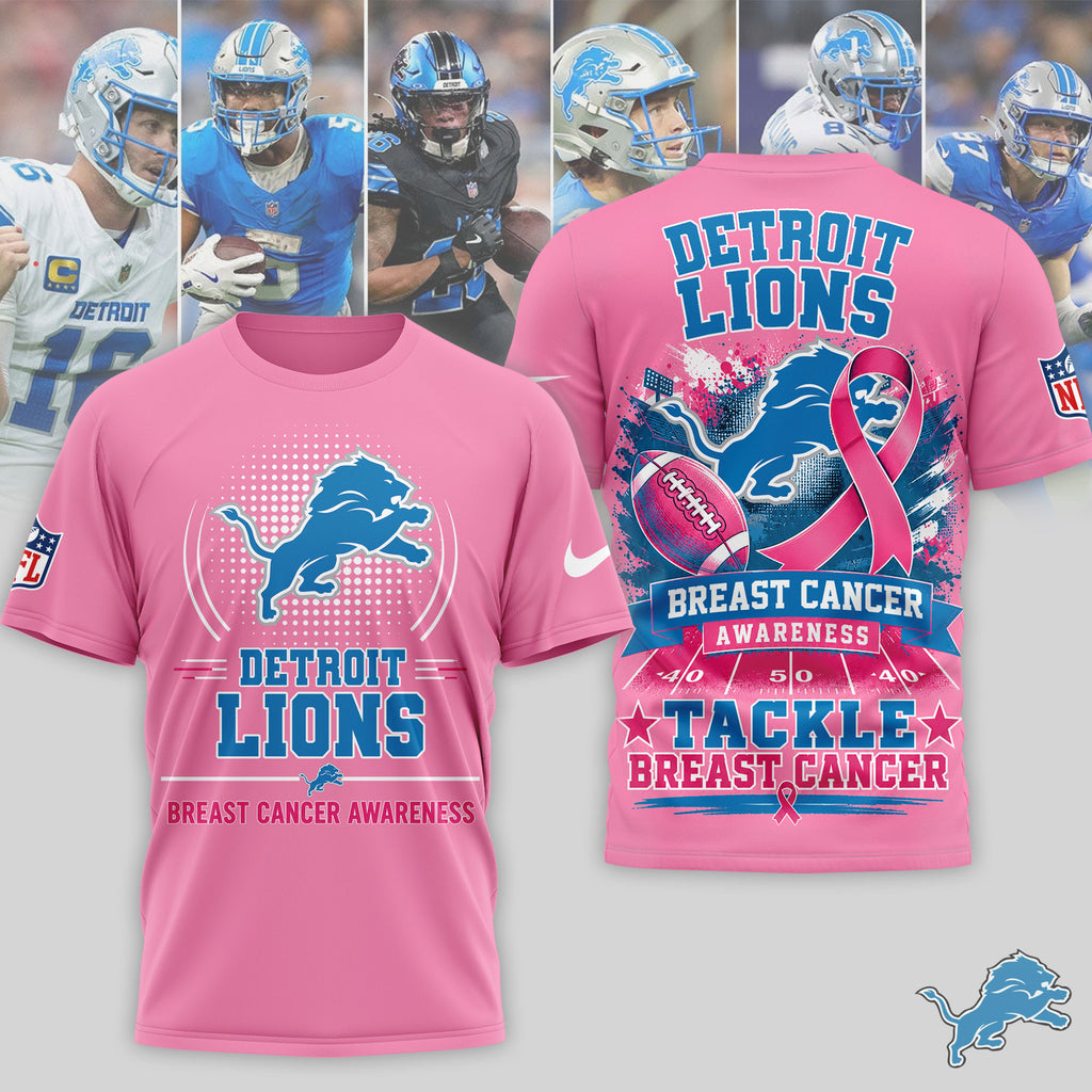 D.lions | Premium .n.f.l. Awareness 3d Shirt