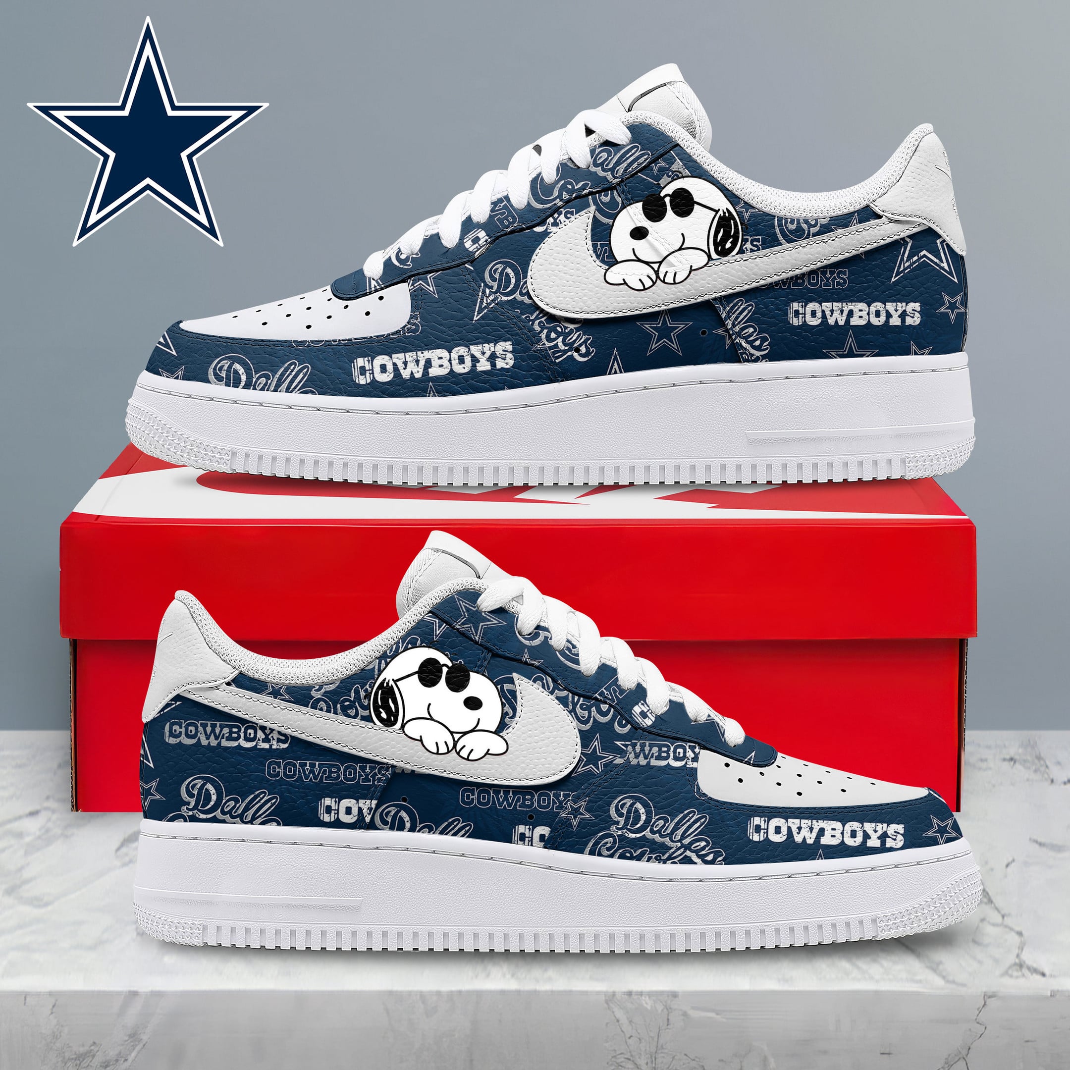 D.cowboys | Premium N.f.l Kickoff Spirit Sneakers Nth1