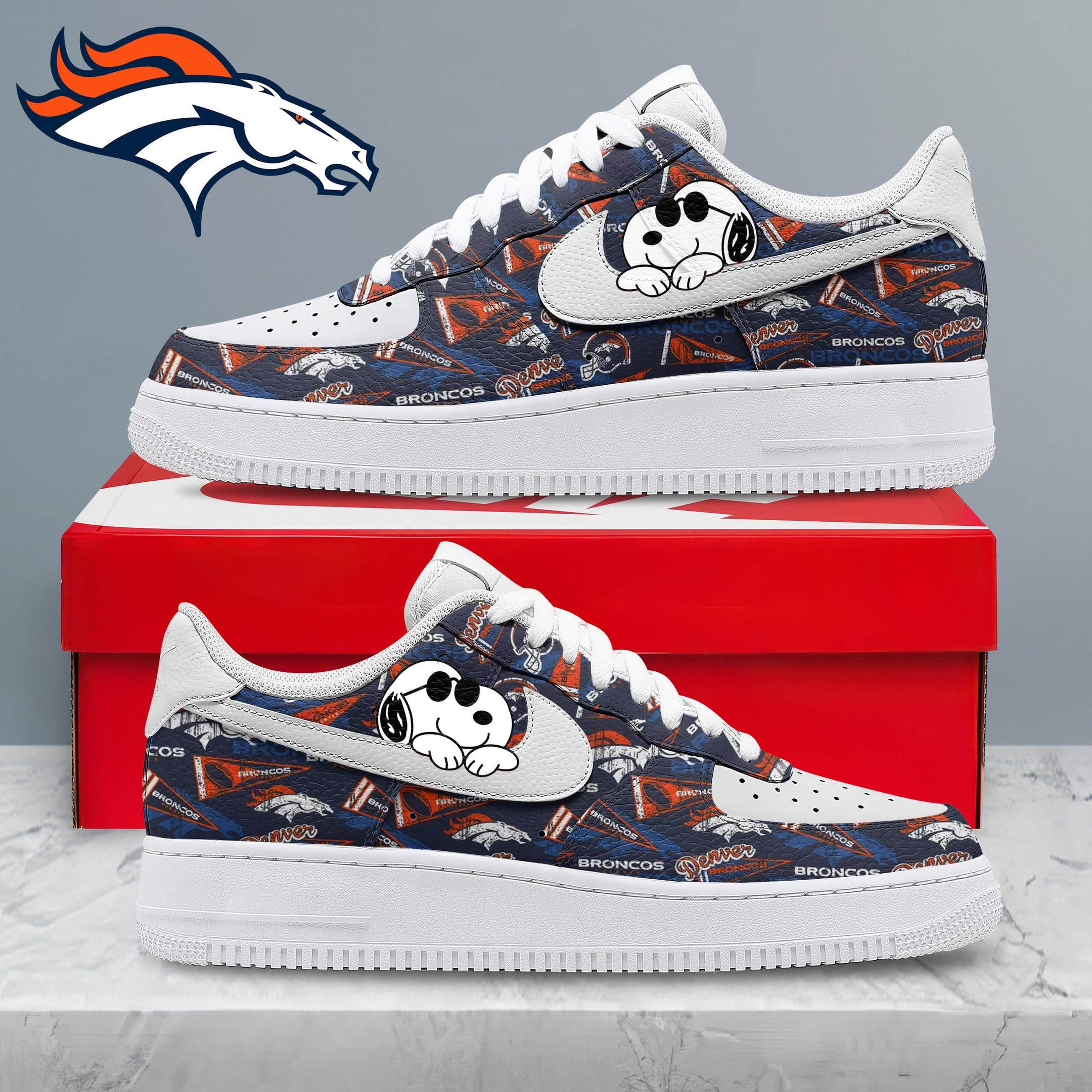 D.broncos | Premium N.f.l Kickoff Spirit Sneakers Nth1
