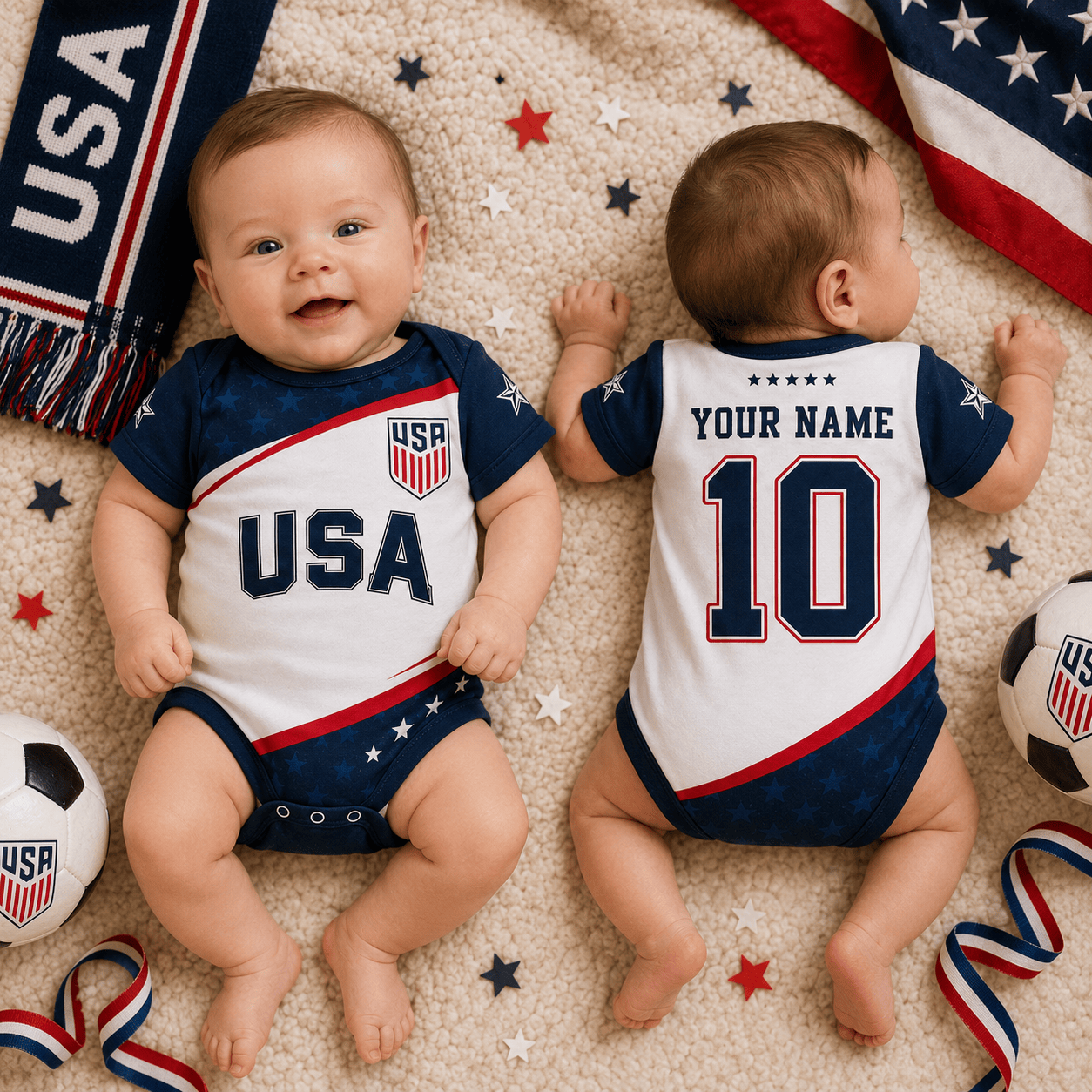 United States | Premium WC26 Mini Champion Baby Rib Bodysuit NTH1