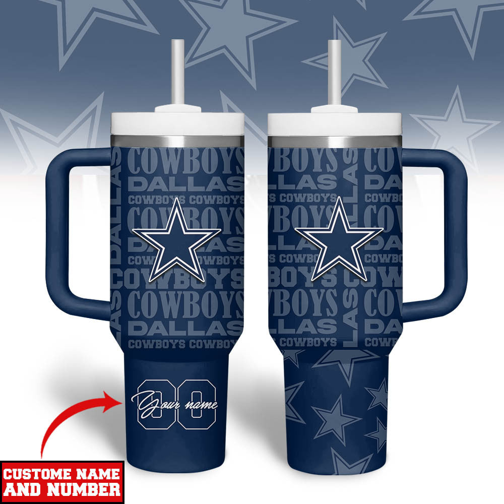 D.cowboys | Premium  Team Spirit Custom Tumbler 40oz Nf1