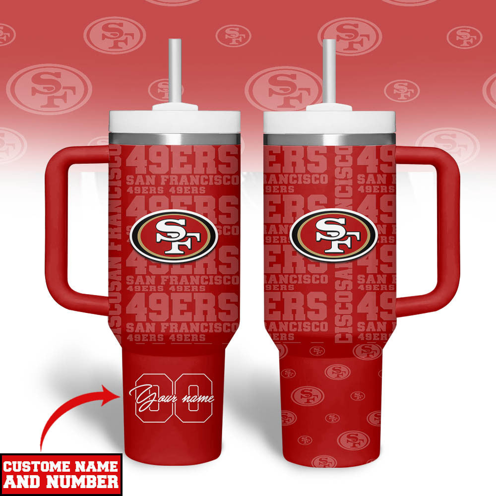 Sf.49ers | Premium  Team Spirit Custom Tumbler 40oz Nf1