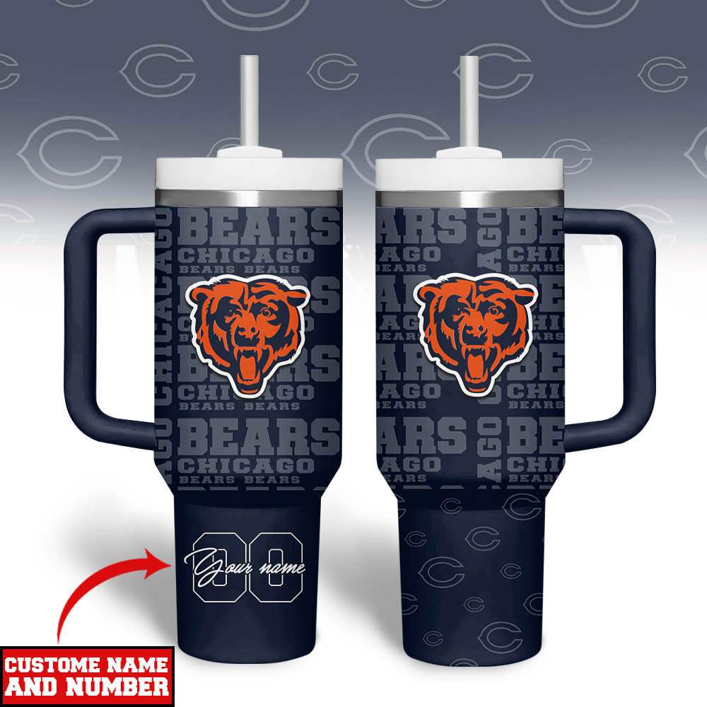 C.bears | Premium  Team Spirit Custom Tumbler 40oz Nf1
