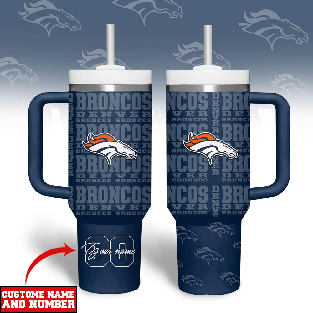 D.broncos | Premium  Team Spirit Custom Tumbler 40oz Nf1