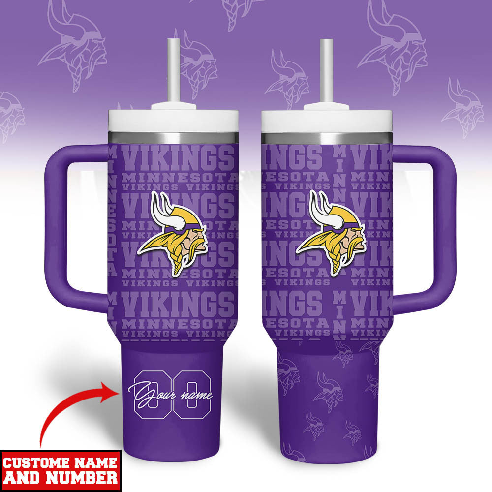 M.vikings | Premium  Team Spirit Custom Tumbler 40oz Nf1