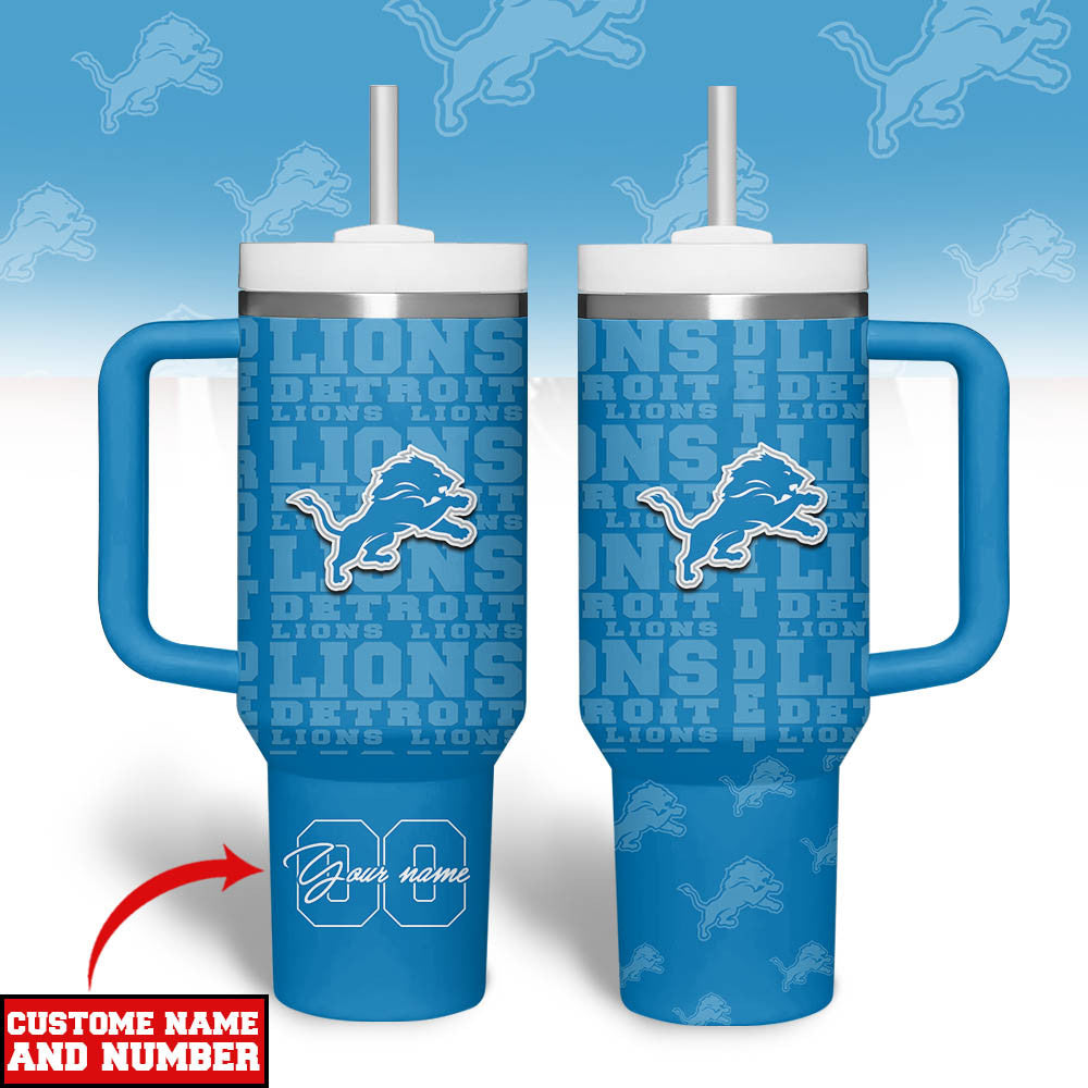 D.lions | Premium  Team Spirit Custom Tumbler 40oz Nf1