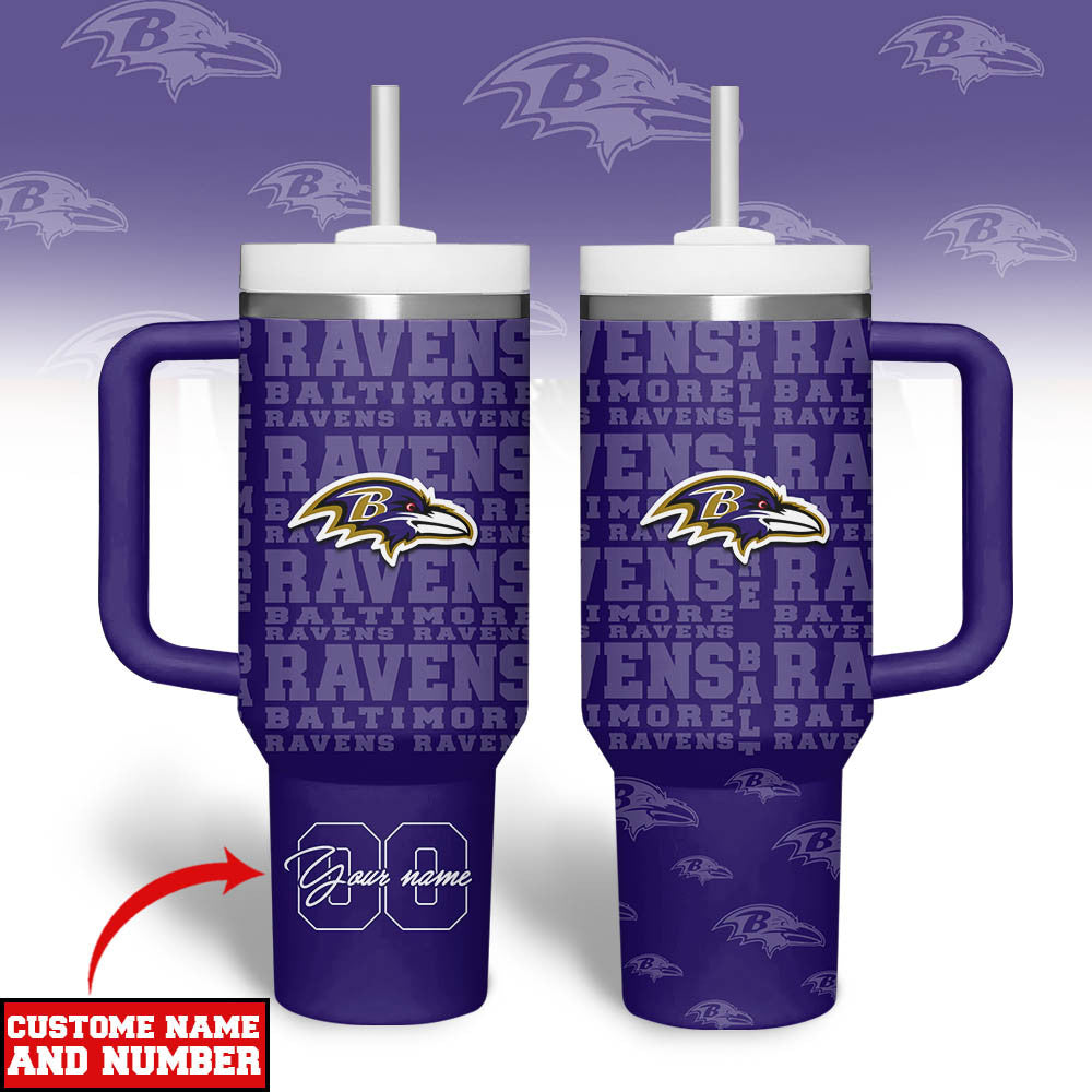 B.ravens | Premium  Team Spirit Custom Tumbler 40oz Nf1