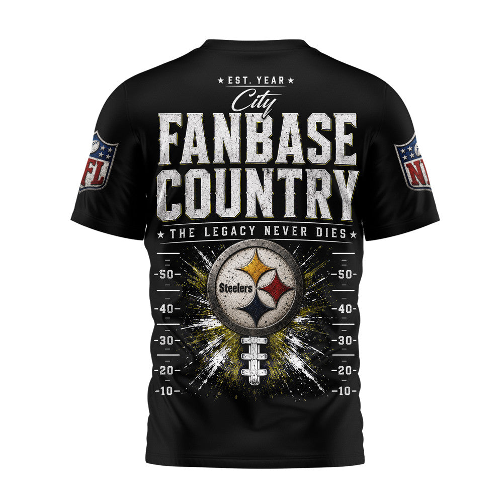 P.steelers | Premium  Gridiron Dynasty 3d Shirt Nf1