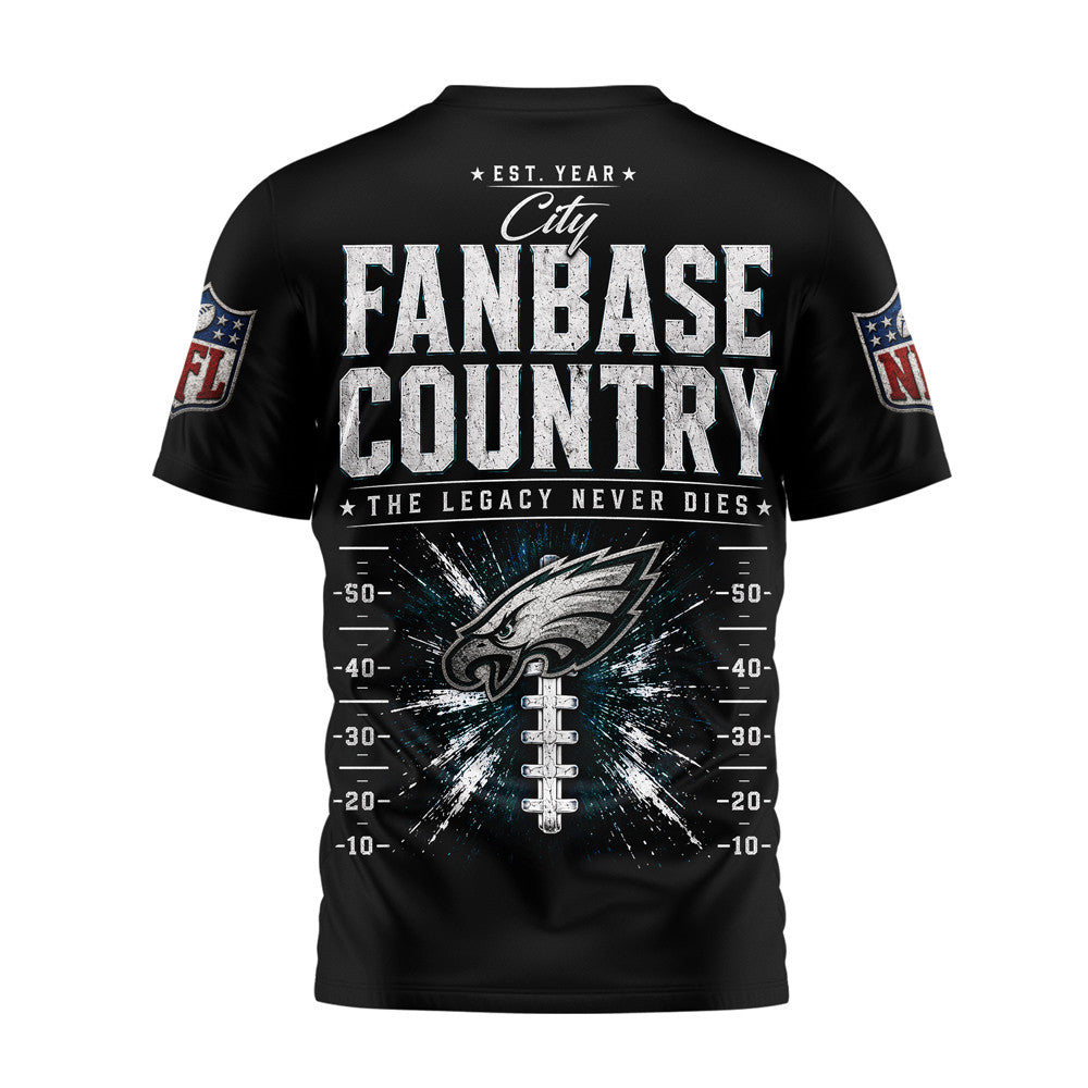 P.eagles | Premium  Gridiron Dynasty 3d Shirt Nf1
