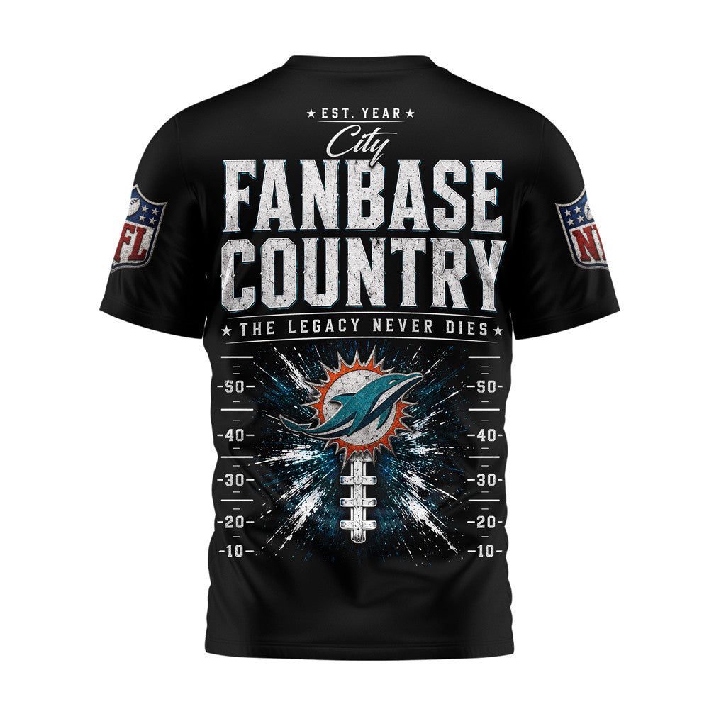 M.dolphins | Premium  Gridiron Dynasty 3d Shirt Nf1