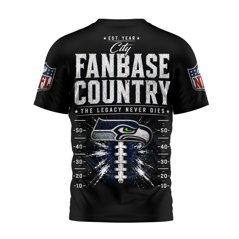 S.seahawks | Premium  Gridiron Dynasty 3d Shirt Nf1