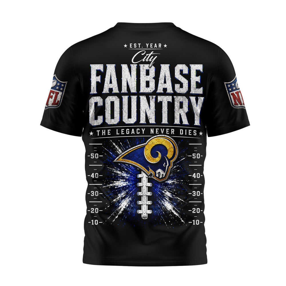 La.rams | Premium  Gridiron Dynasty 3d Shirt Nf1