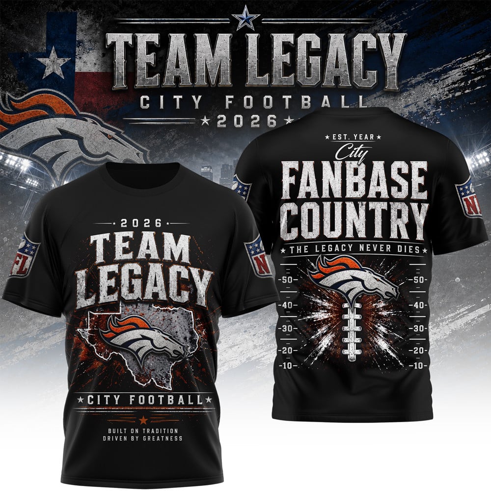 D.broncos | Premium  Gridiron Dynasty 3d Shirt Nf1