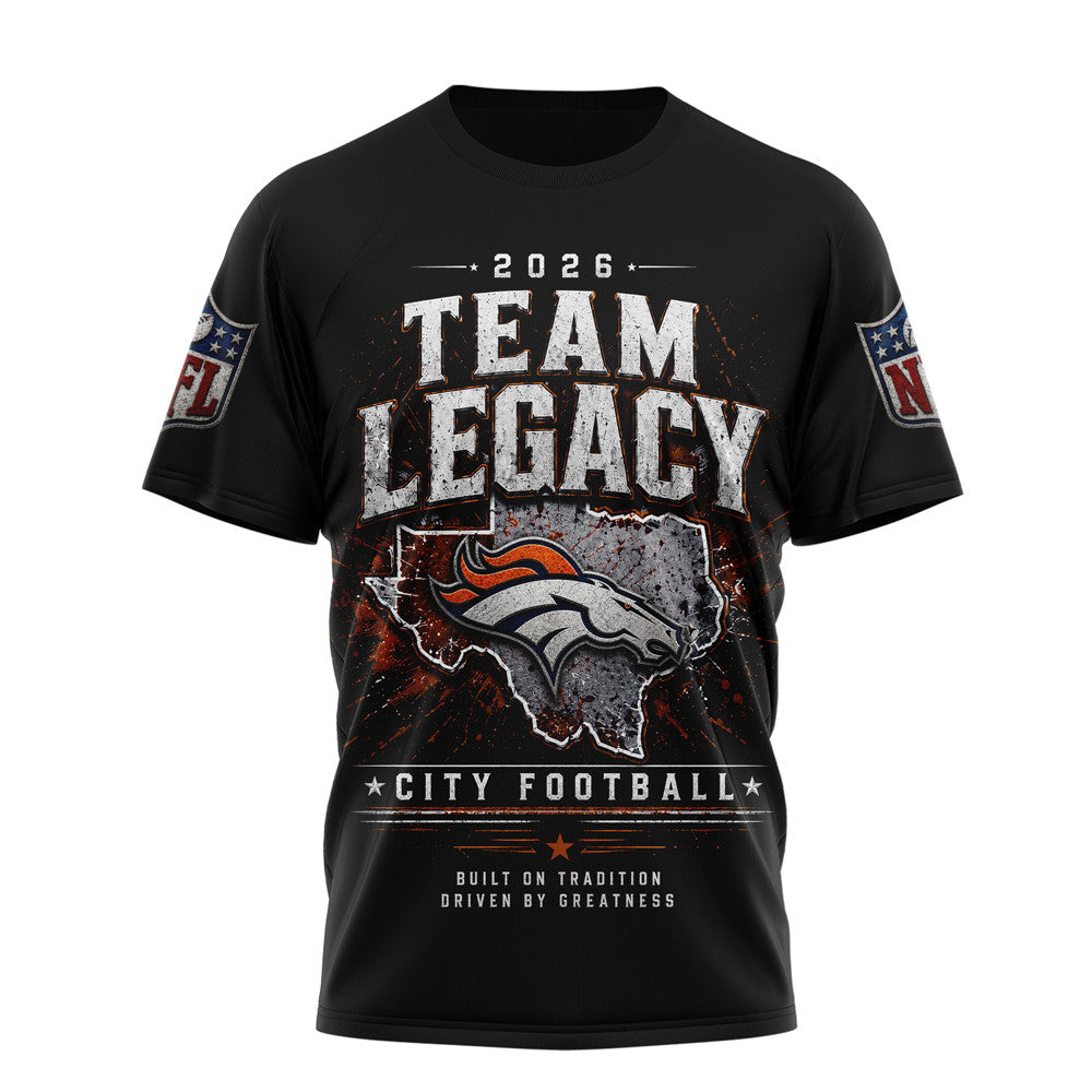 D.broncos | Premium  Gridiron Dynasty 3d Shirt Nf1