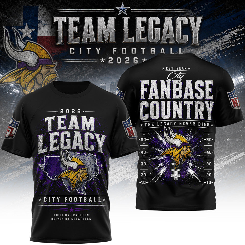 M.vikings | Premium  Gridiron Dynasty 3d Shirt Nf1