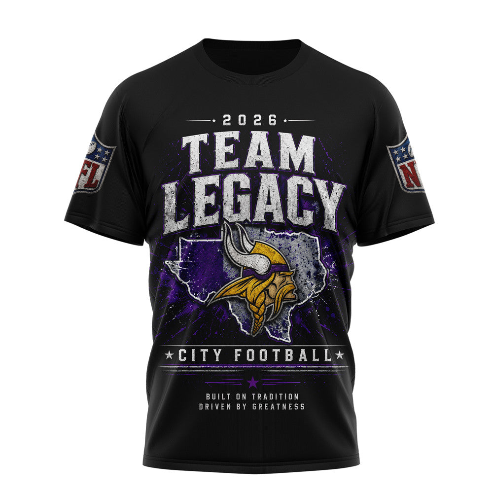 M.vikings | Premium  Gridiron Dynasty 3d Shirt Nf1