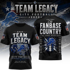 D.lions | Premium  Gridiron Dynasty 3d Shirt Nf1