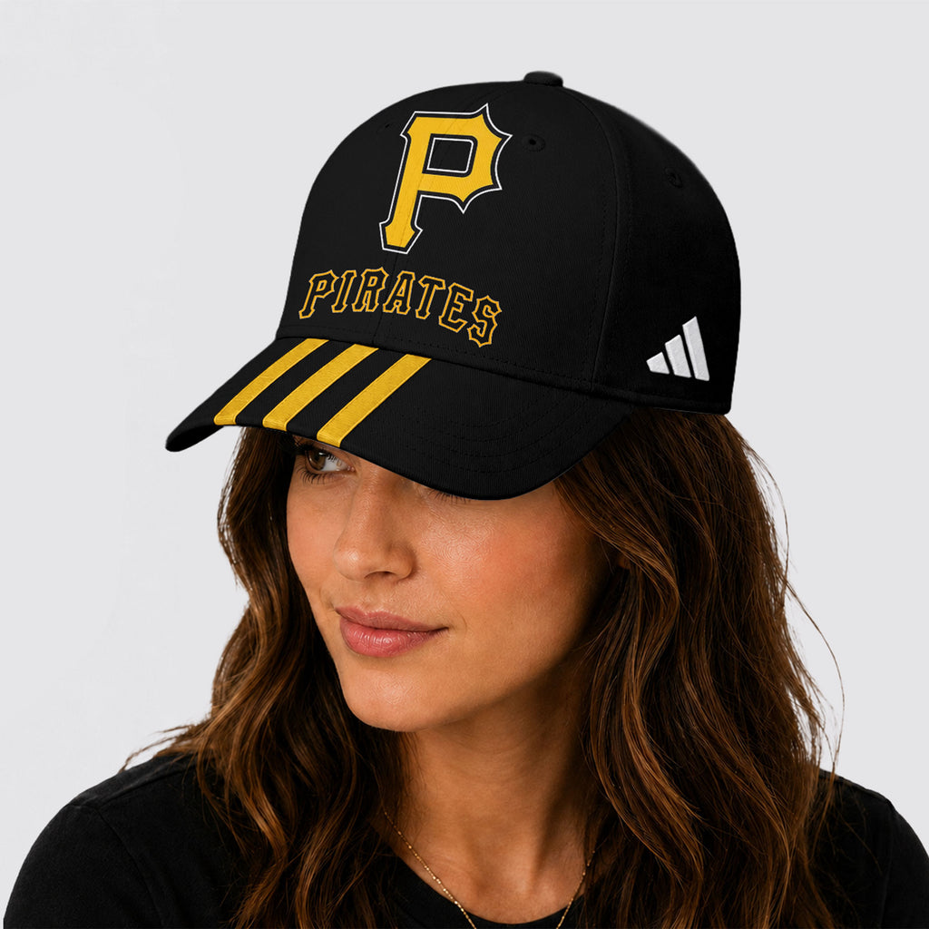 P.pirates | Premium .m.l.b. Signature Triple Stripe Fan Baseball Cap