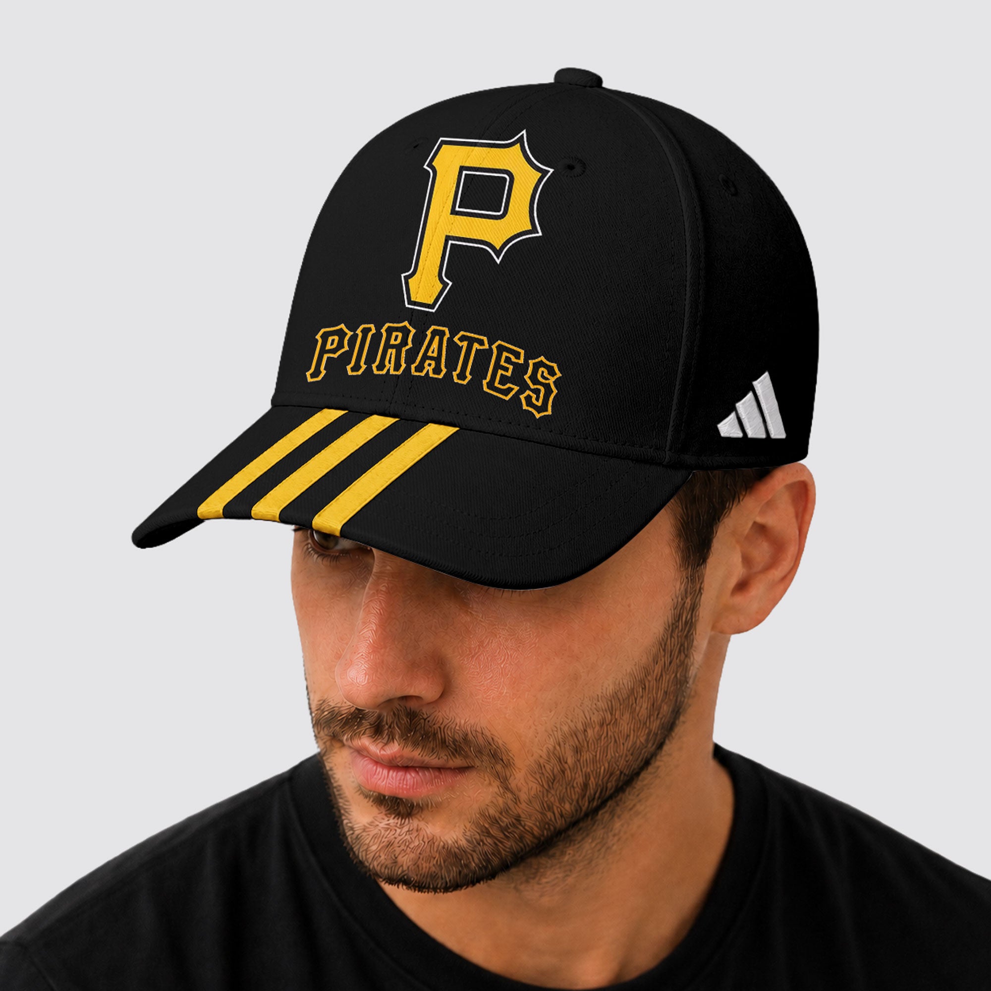 P.pirates | Premium .m.l.b. Signature Triple Stripe Fan Baseball Cap