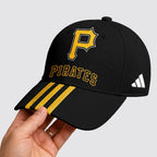 P.pirates | Premium .m.l.b. Signature Triple Stripe Fan Baseball Cap