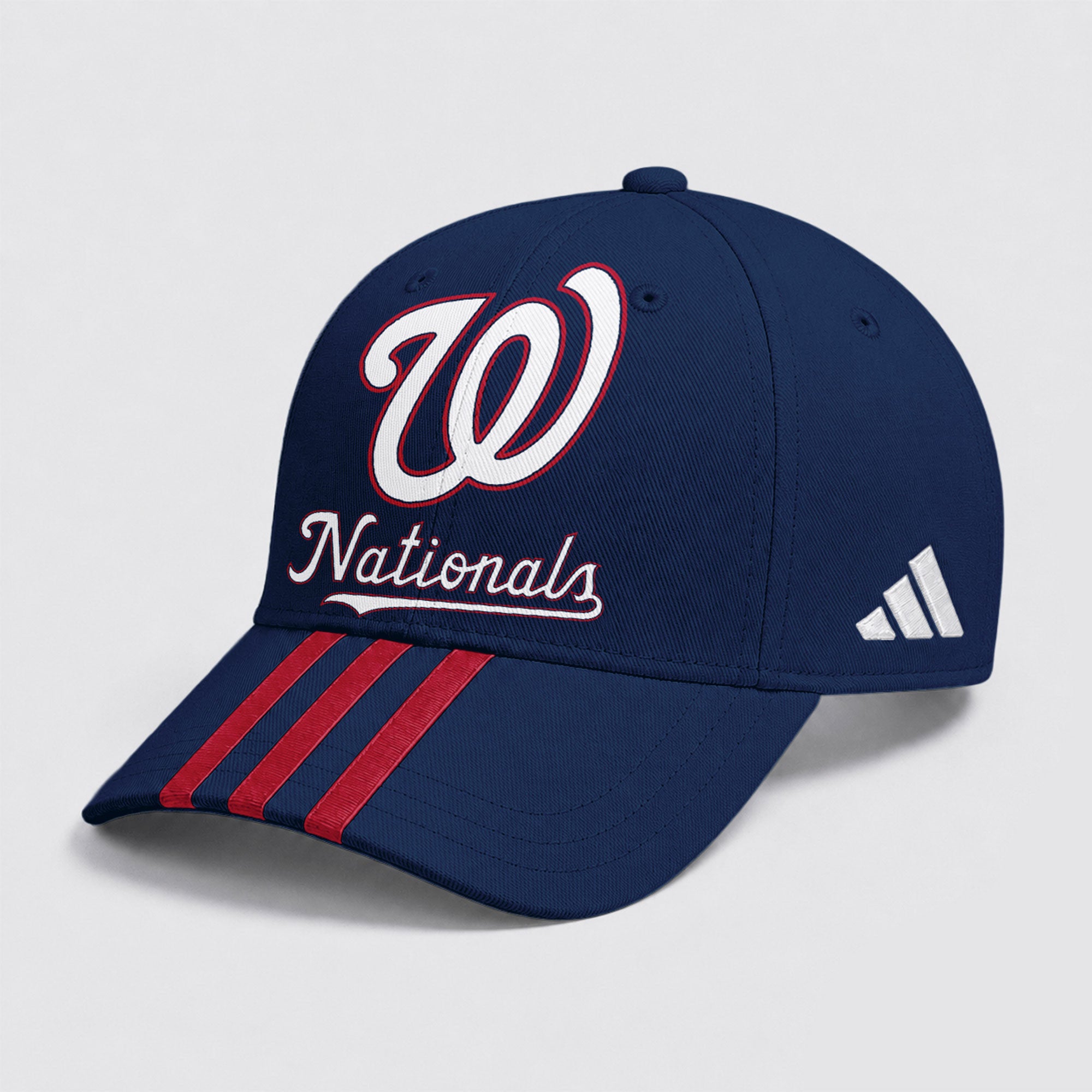 W.nationals | Premium .m.l.b. Signature Triple Stripe Fan Baseball Cap