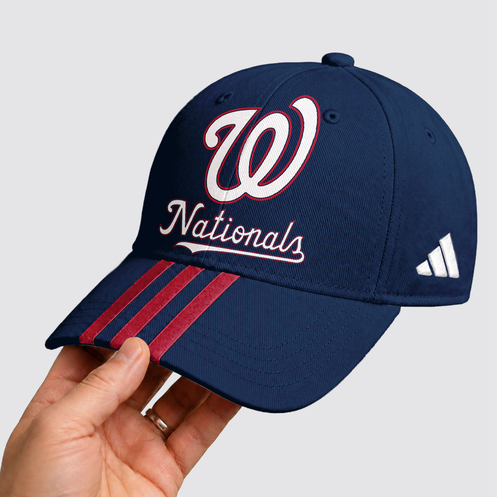 W.nationals | Premium .m.l.b. Signature Triple Stripe Fan Baseball Cap