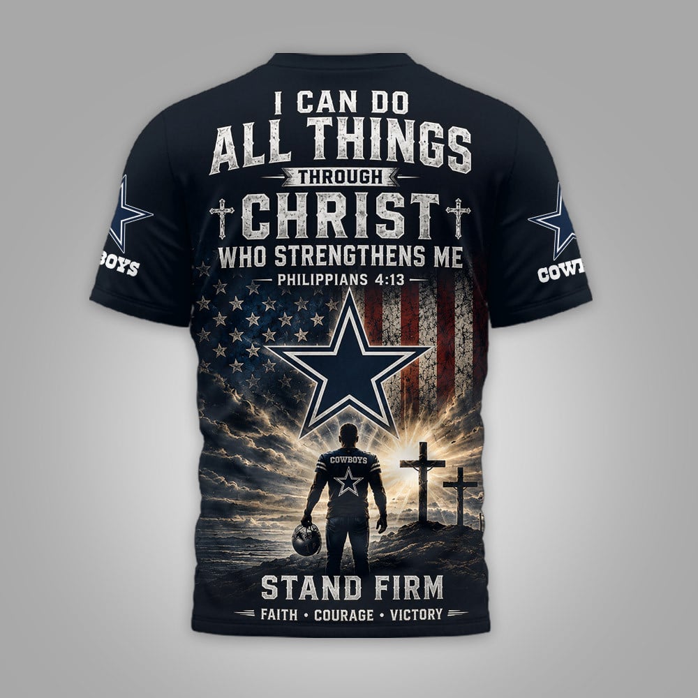 D.cowboys | Premium  Faith Family 3d Shirt Nf1