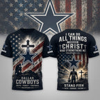 D.cowboys | Premium  Faith Family 3d Shirt Nf1