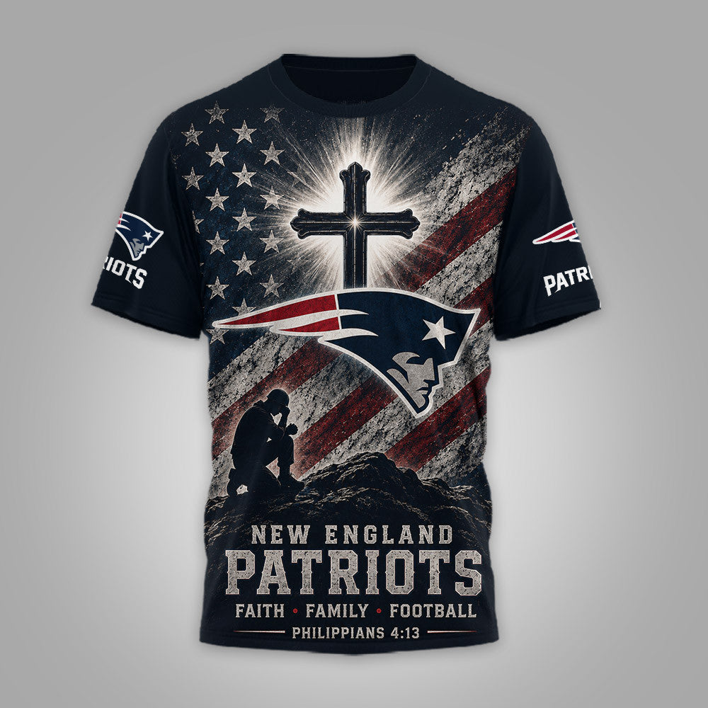 Ne.patriots | Premium  Faith Family 3d Shirt Nf1