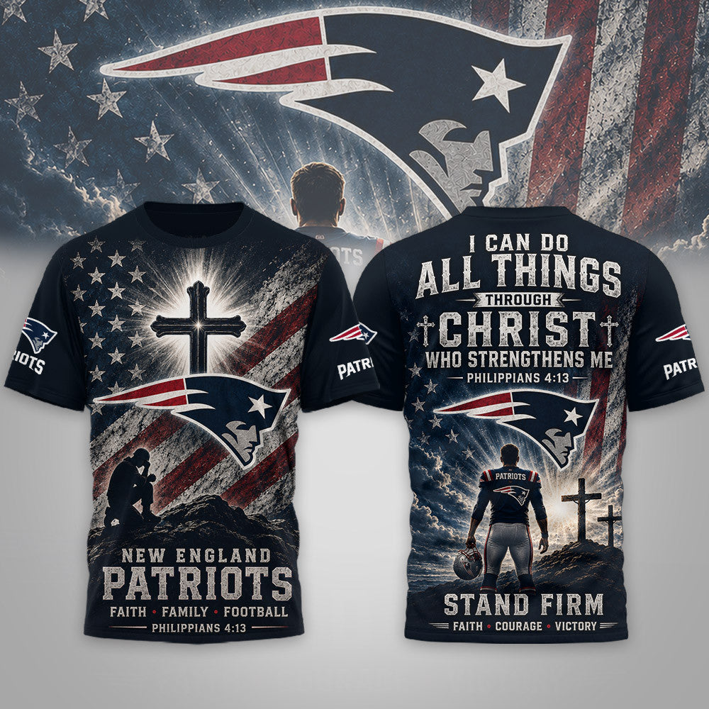 Ne.patriots | Premium  Faith Family 3d Shirt Nf1