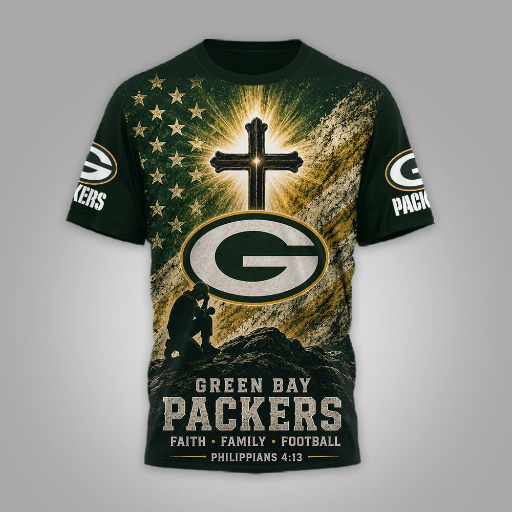 Gb.packers | Premium  Faith Family 3d Shirt Nf1