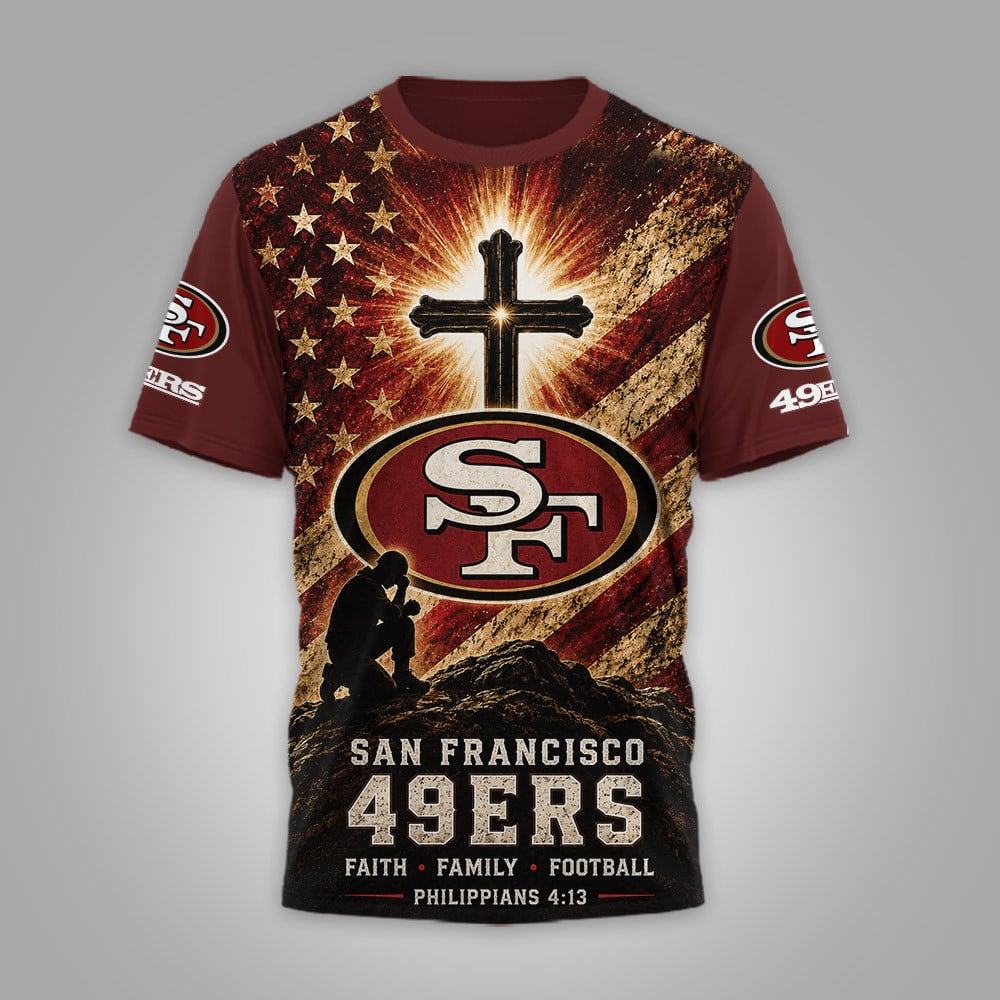 Sf.49ers | Premium  Faith Family 3d Shirt Nf1