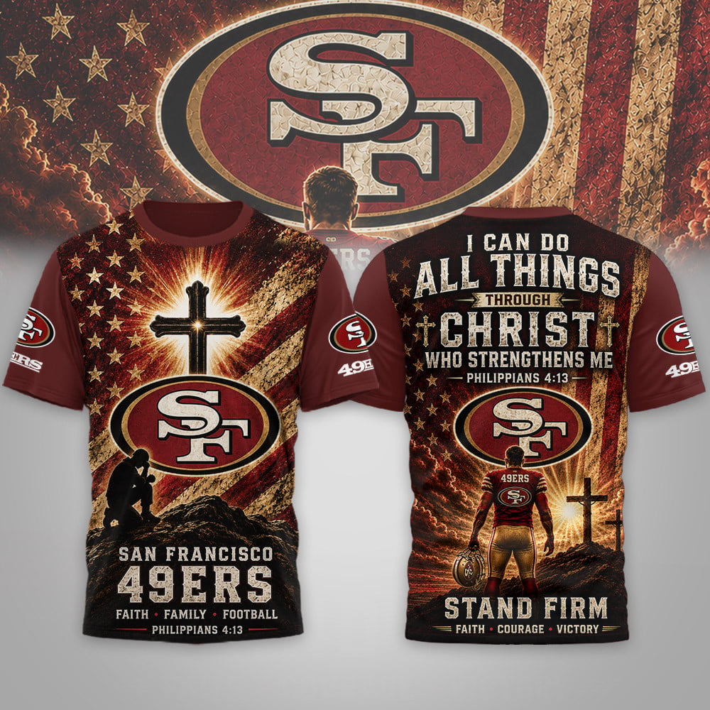 Sf.49ers | Premium  Faith Family 3d Shirt Nf1